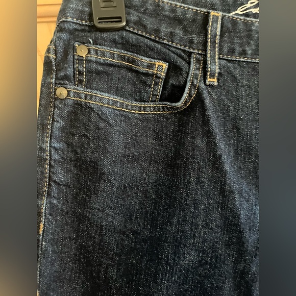 Eddie Bauer Slightly Curvy straight leg size 8L Blue Jeans - Picture 4 of 11